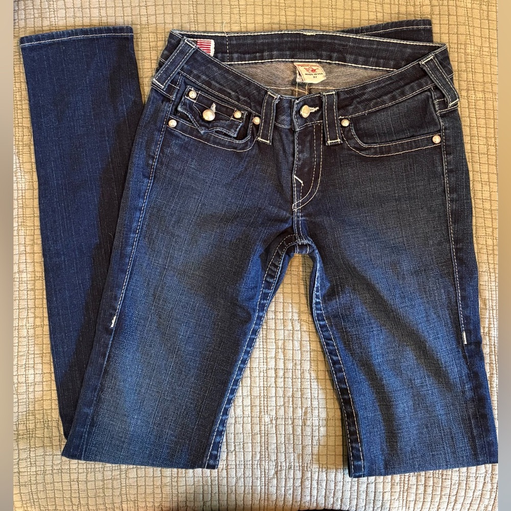 True Religion Dark Blue Skinny Jeans